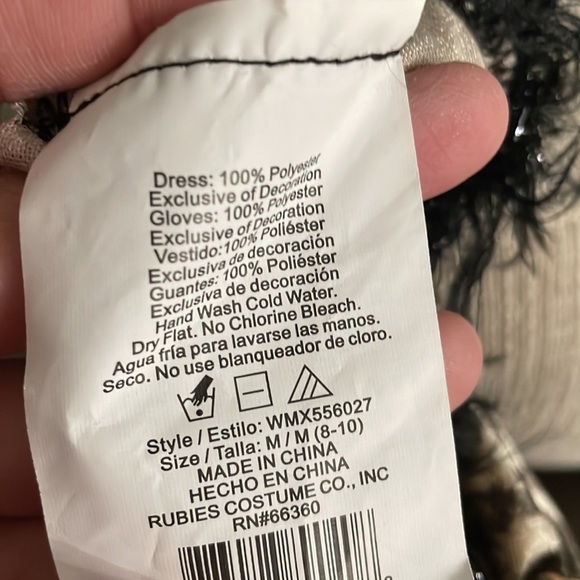 Rubies Girl’s Cavewoman Leopard Cheetah Cat Animal Print Dress - Picture 5 of 5